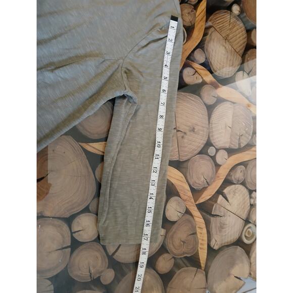 Weekends by Chicos olive green embroidered hoodie full zip 3/4 sleeve floral 8 - Picture 5 of 11